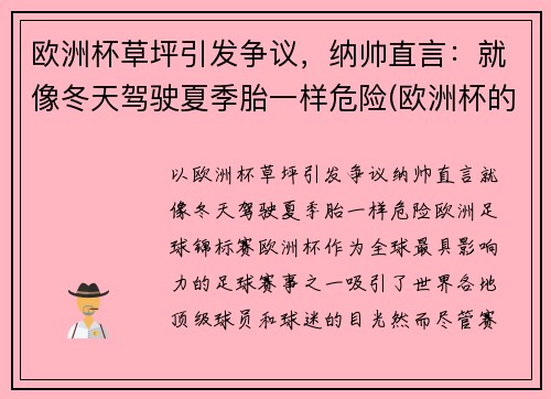 欧洲杯草坪引发争议，纳帅直言：就像冬天驾驶夏季胎一样危险(欧洲杯的草坪)